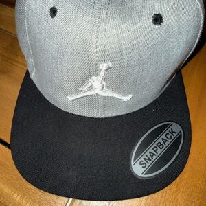 Jordan Gray and Black Snapback Cap